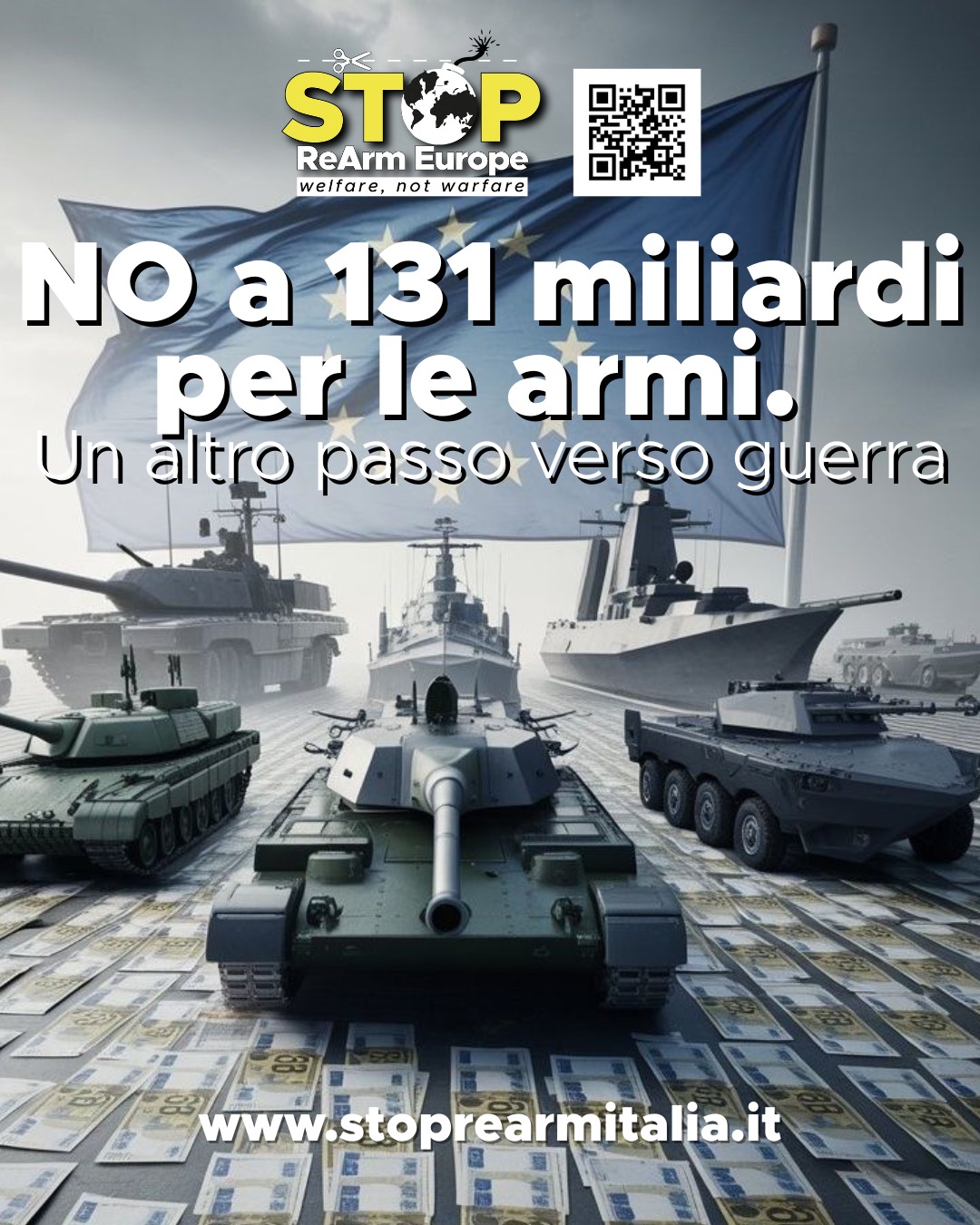 UE: Stop Rearm Europe, No a 131 miliardi per le armi. Un altro passo verso la guerra.